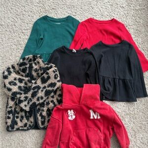 Bundle of girls size 2T tops